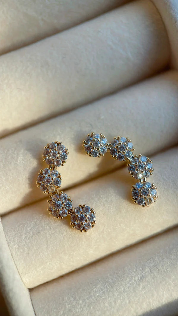 Flower Ear Cuff Earrings