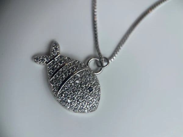 Studded Fish Necklace