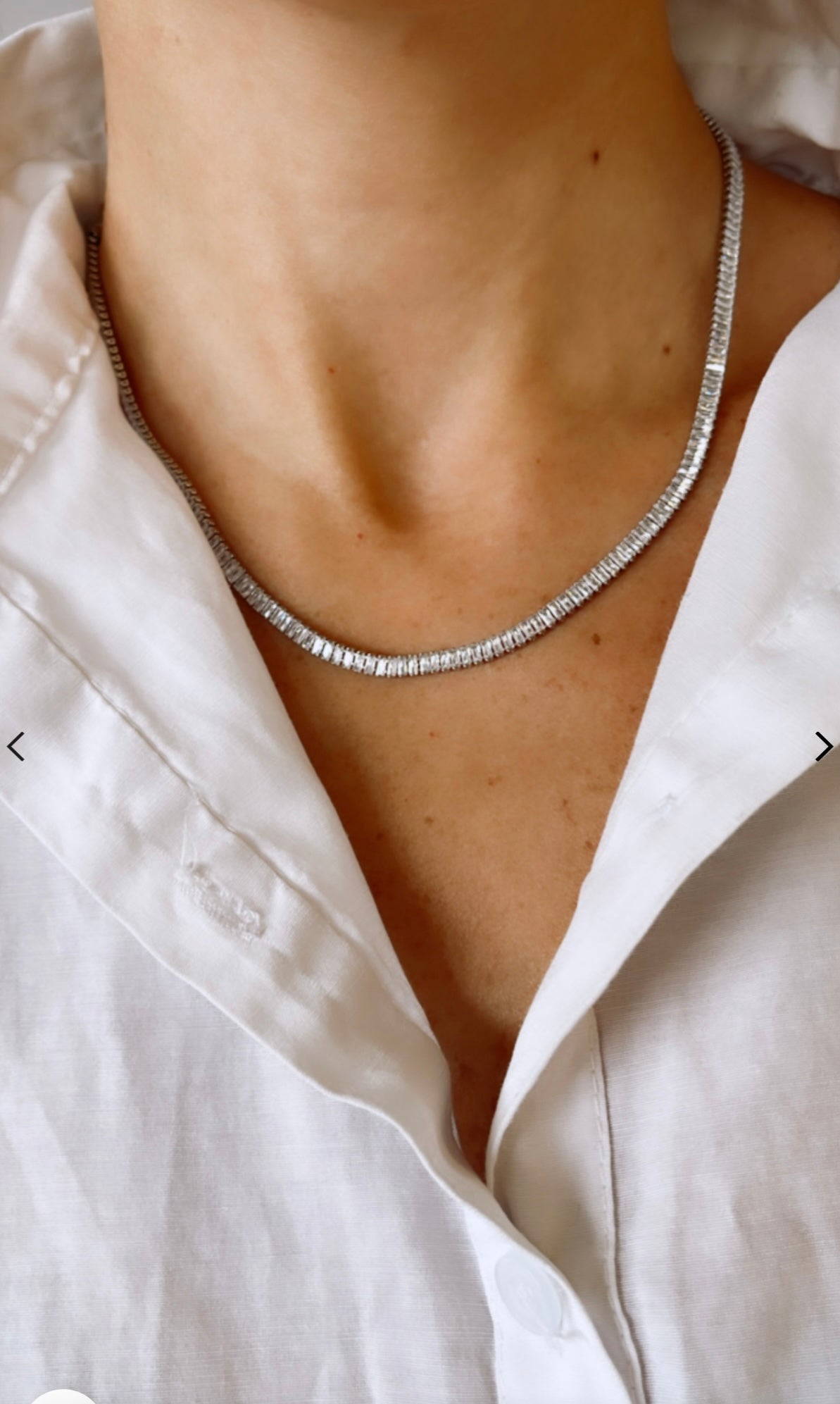 Special Riviera Necklace - White Rhodium