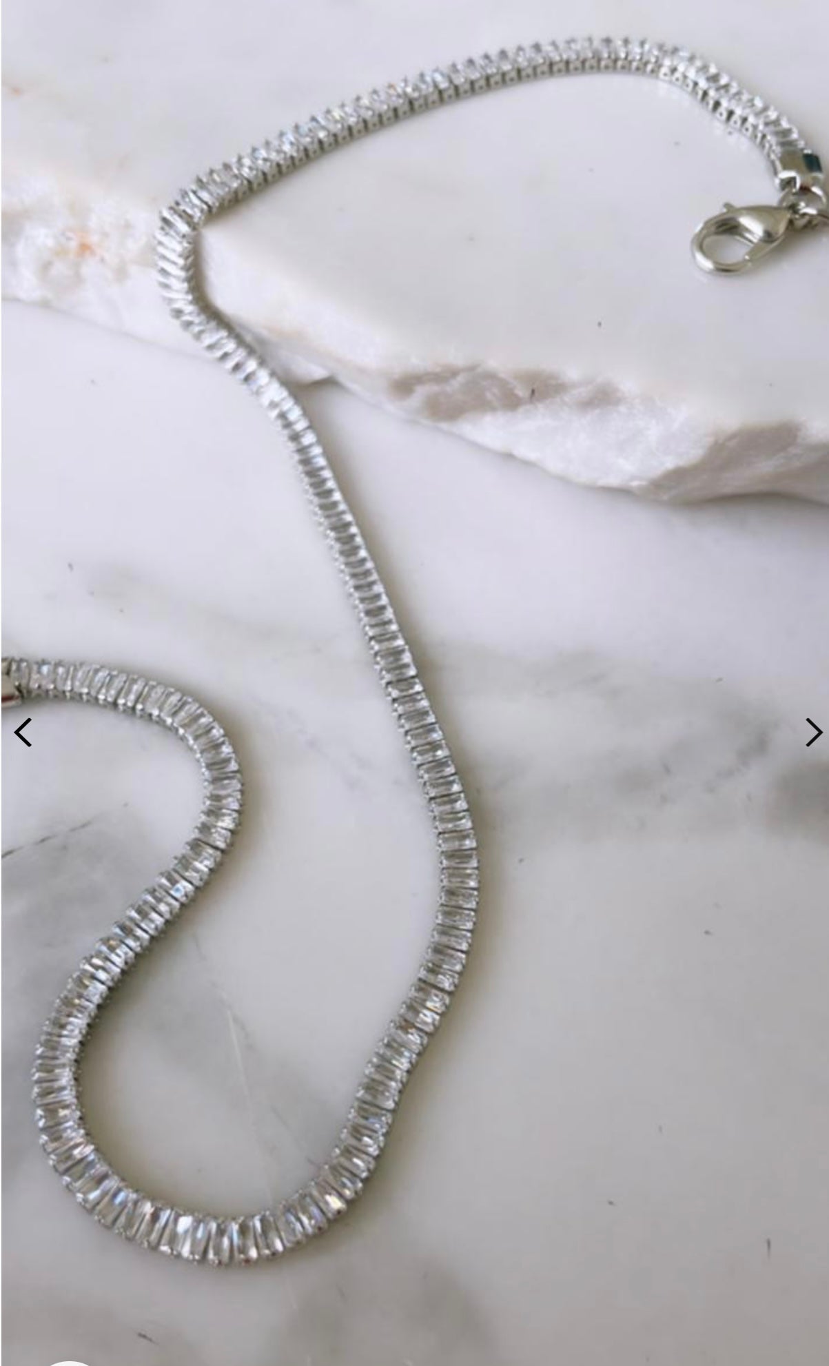 Special Riviera Necklace - White Rhodium