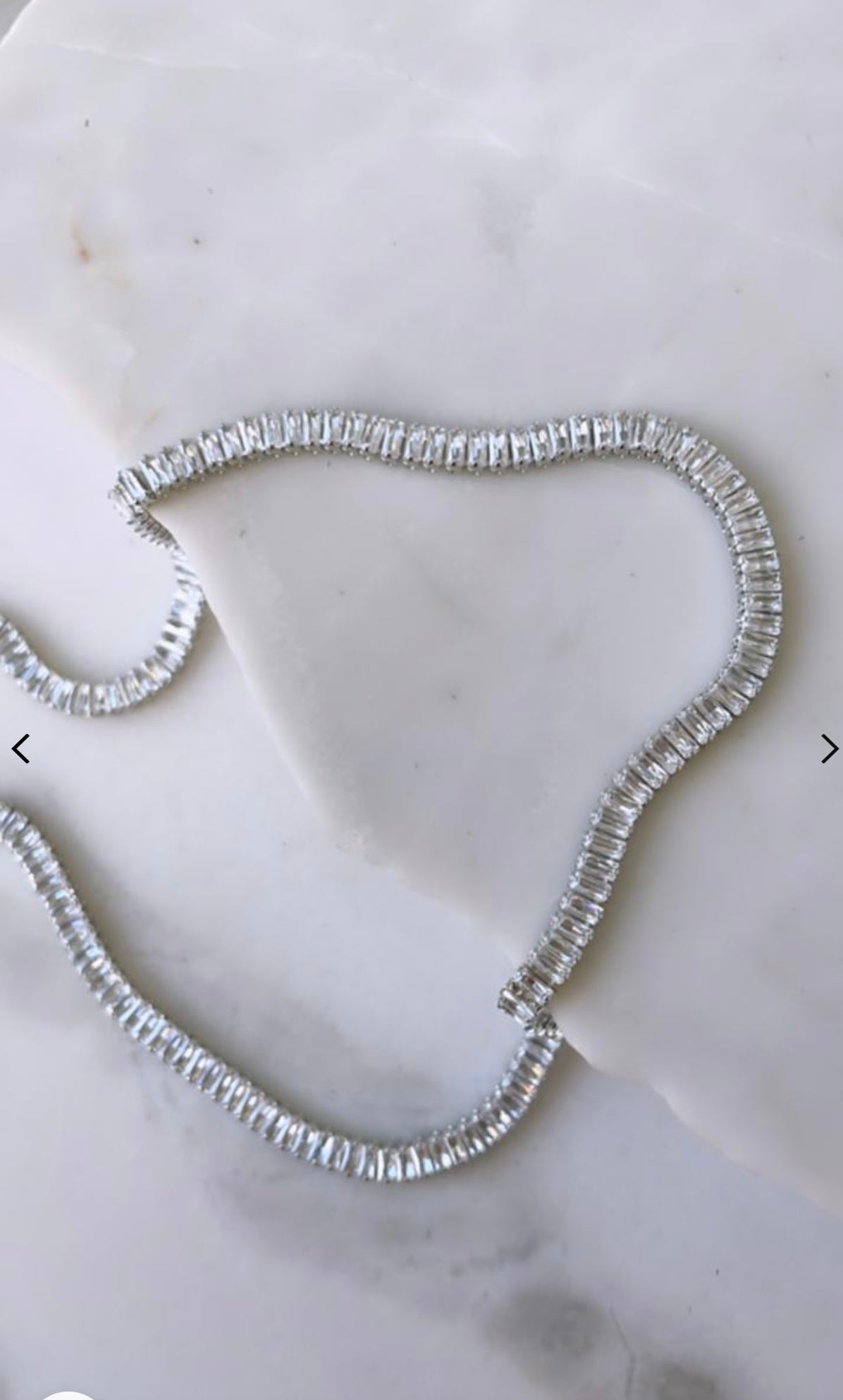 Special Riviera Necklace - White Rhodium