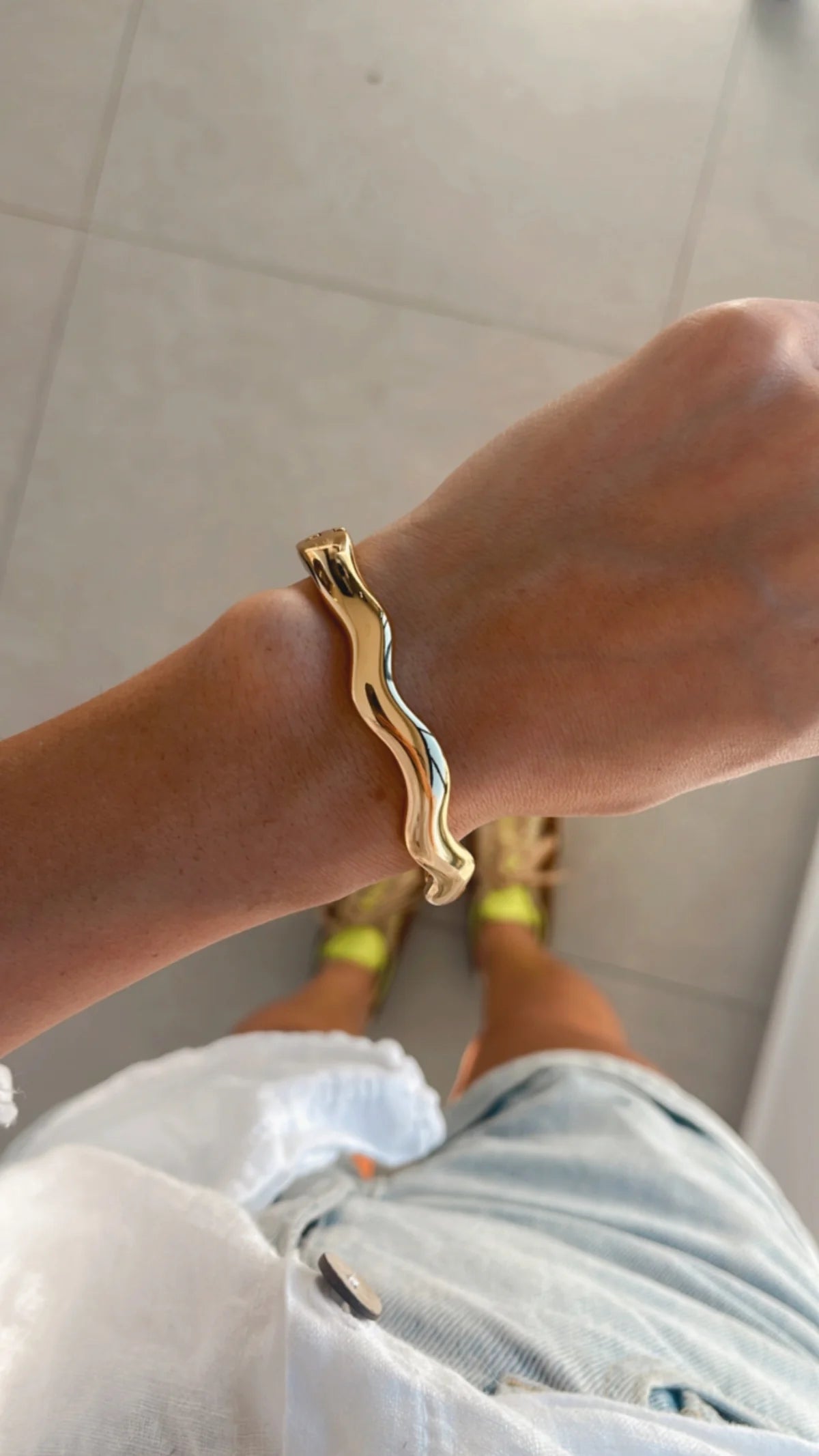 Zig-Zag Bracelet - Gold