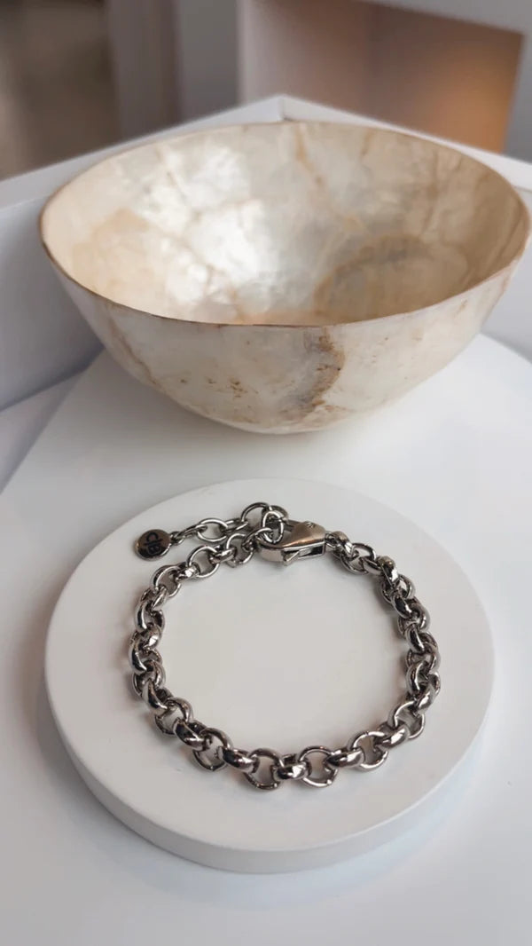 Silver Portuguese Link Bracelet